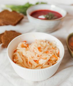sauerkraut and kefir may help with gut health