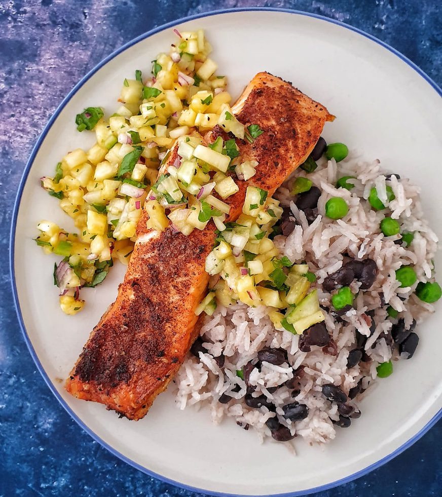 Caribbean spiced salmon